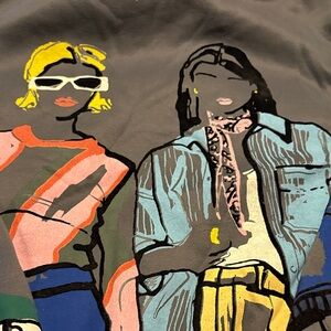 Stylish Graphic Print Women's Top